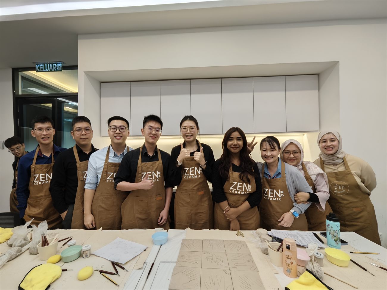 Zen Ceramic team building heritage studio for southern Malaysia teams